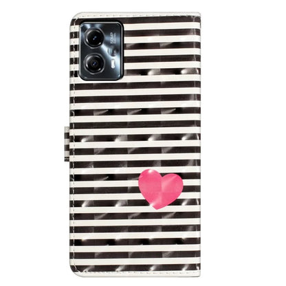 For Motorola Moto G53 5G Case Wallet Phone Cover with 3D Pattern Printing