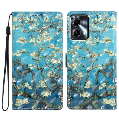 For Motorola Moto G53 5G Case Wallet Phone Cover with 3D Pattern Printing