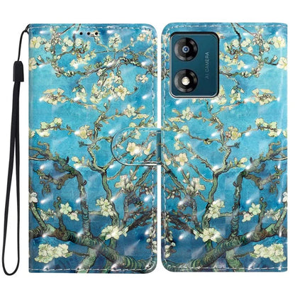 For Motorola Moto E13 4G Case 3D Pattern Print Wallet Leather Cover
