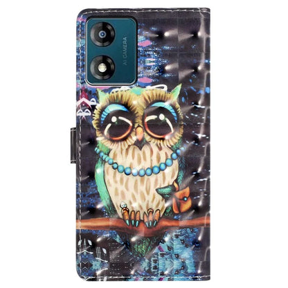 For Motorola Moto E13 4G Case 3D Pattern Print Wallet Leather Cover