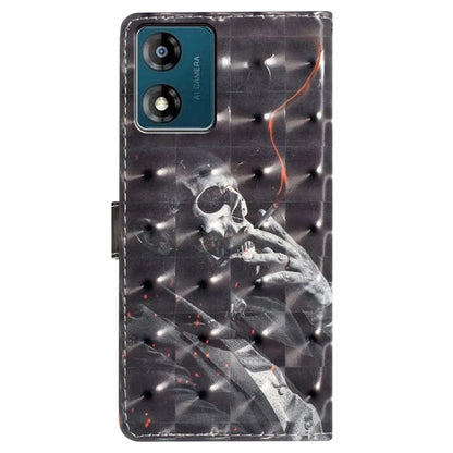 For Motorola Moto E13 4G Case 3D Pattern Print Wallet Leather Cover