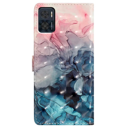 For Motorola Moto E22 4G Leather Case 3D Pattern Print Wallet Cover