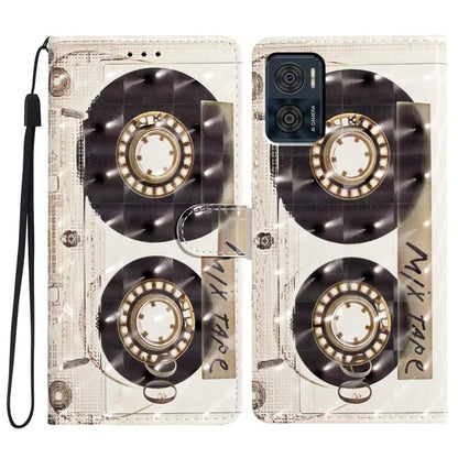For Motorola Moto E22 4G Leather Case 3D Pattern Print Wallet Cover