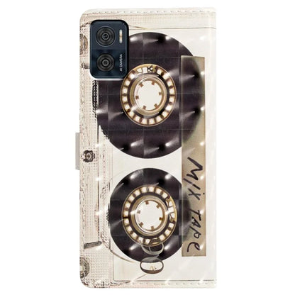 For Motorola Moto E22 4G Leather Case 3D Pattern Print Wallet Cover