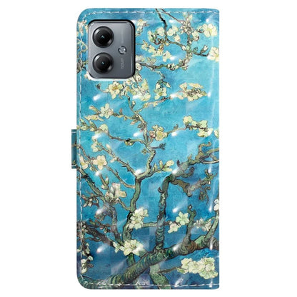 For Motorola Moto G14 4G Case 3D Pattern Print Leather Phone Cover
