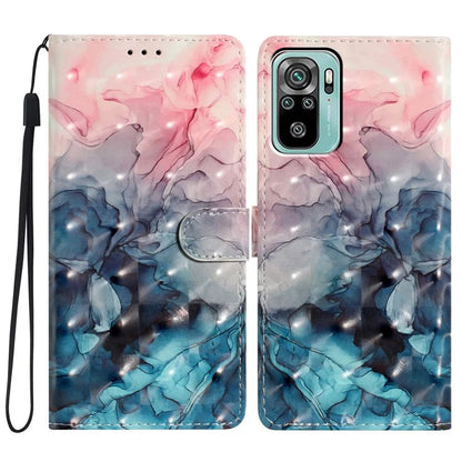 For Xiaomi Redmi Note 10 4G / Note 10S 4G / Poco M5s 4G Case 3D Pattern Wallet Phone Cover