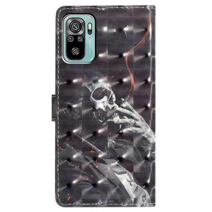 For Xiaomi Redmi Note 10 4G / Note 10S 4G / Poco M5s 4G Case 3D Pattern Wallet Phone Cover
