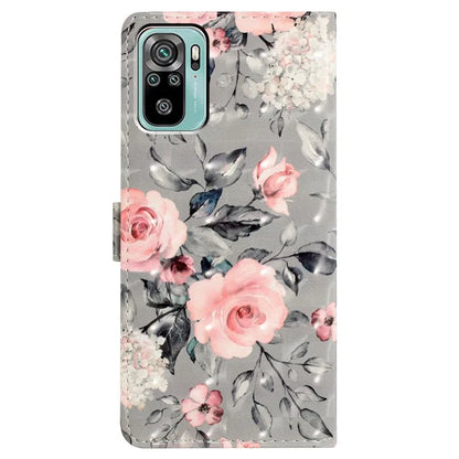 For Xiaomi Redmi Note 10 4G / Note 10S 4G / Poco M5s 4G Case 3D Pattern Wallet Phone Cover