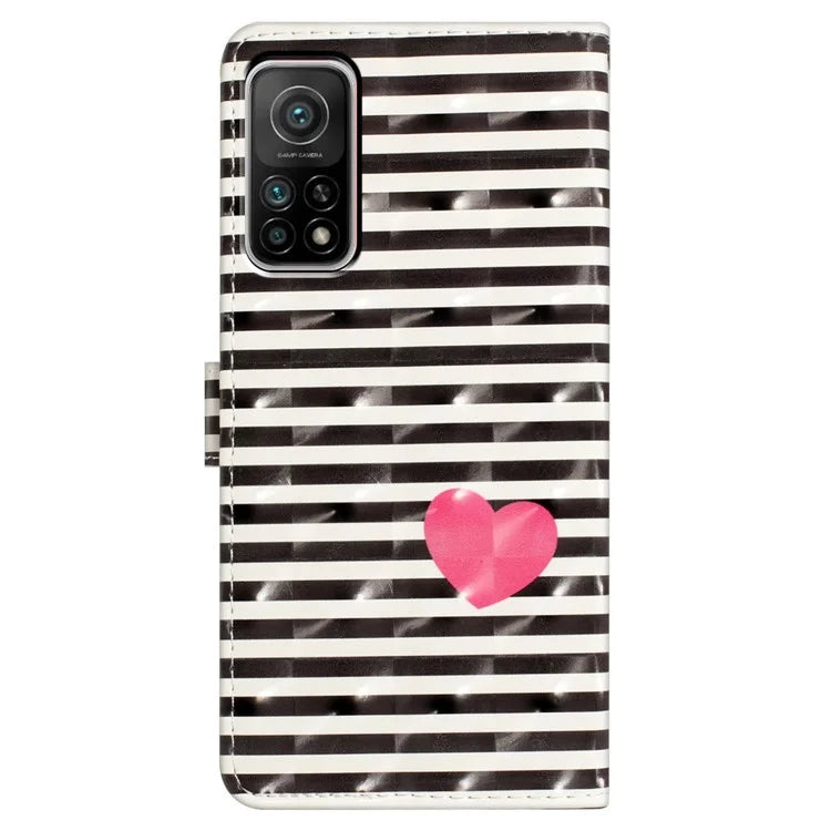 For Xiaomi Mi 10T 5G / Mi 10T Pro 5G / Redmi K30S Case Wallet Stand 3D Pattern Cover