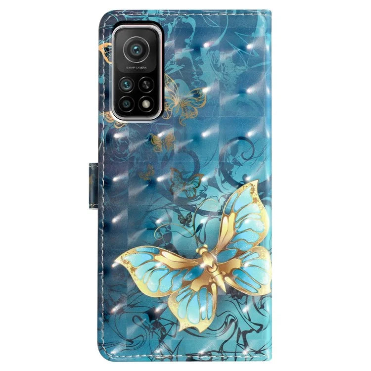 For Xiaomi Mi 10T 5G / Mi 10T Pro 5G / Redmi K30S Case Wallet Stand 3D Pattern Cover