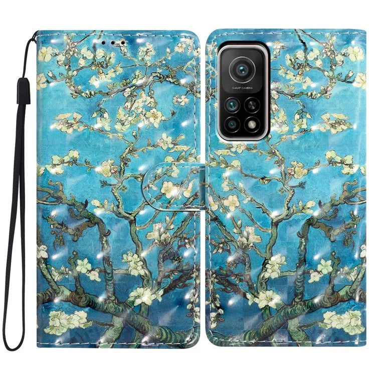 For Xiaomi Mi 10T 5G / Mi 10T Pro 5G / Redmi K30S Case Wallet Stand 3D Pattern Cover