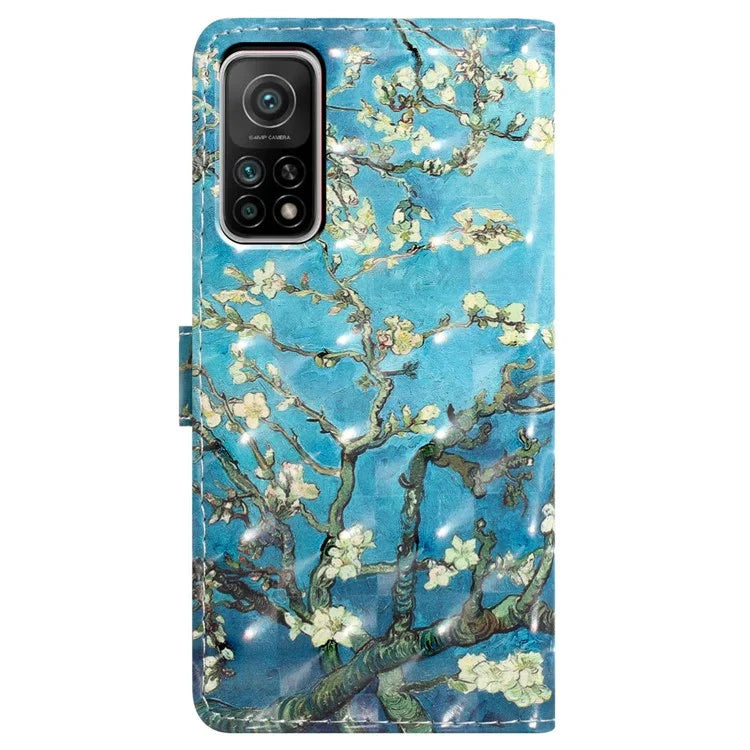 For Xiaomi Mi 10T 5G / Mi 10T Pro 5G / Redmi K30S Case Wallet Stand 3D Pattern Cover
