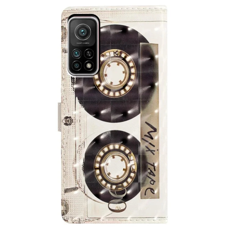For Xiaomi Mi 10T 5G / Mi 10T Pro 5G / Redmi K30S Case Wallet Stand 3D Pattern Cover