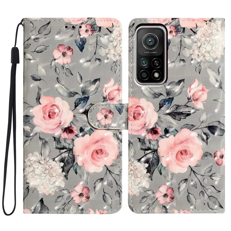 For Xiaomi Mi 10T 5G / Mi 10T Pro 5G / Redmi K30S Case Wallet Stand 3D Pattern Cover