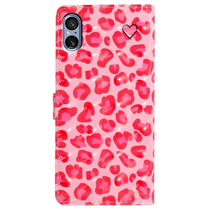 For Sony Xperia 5 V Leather Case Wallet Phone Cover with 3D Pattern Printing