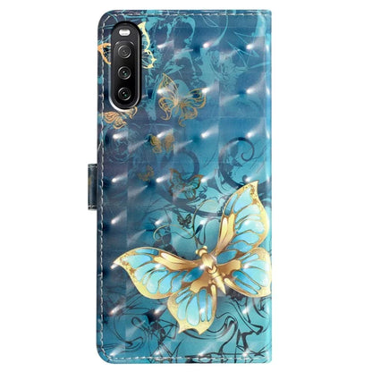 For Sony Xperia 10 V Case PU Leather 3D Pattern Printing Phone Cover