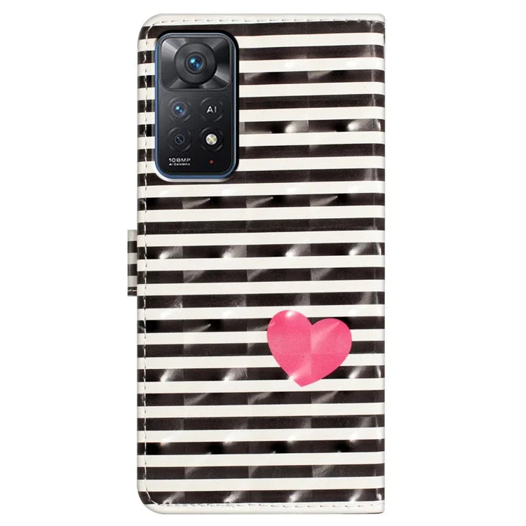 Phone Cover for Xiaomi Redmi Note 11 Pro 4G (Mediatek) / Note 11 Pro 5G (Qualcomm) / Note 12 Pro 4G Case with Wallet Stand
