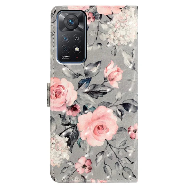 Phone Cover for Xiaomi Redmi Note 11 Pro 4G (Mediatek) / Note 11 Pro 5G (Qualcomm) / Note 12 Pro 4G Case with Wallet Stand