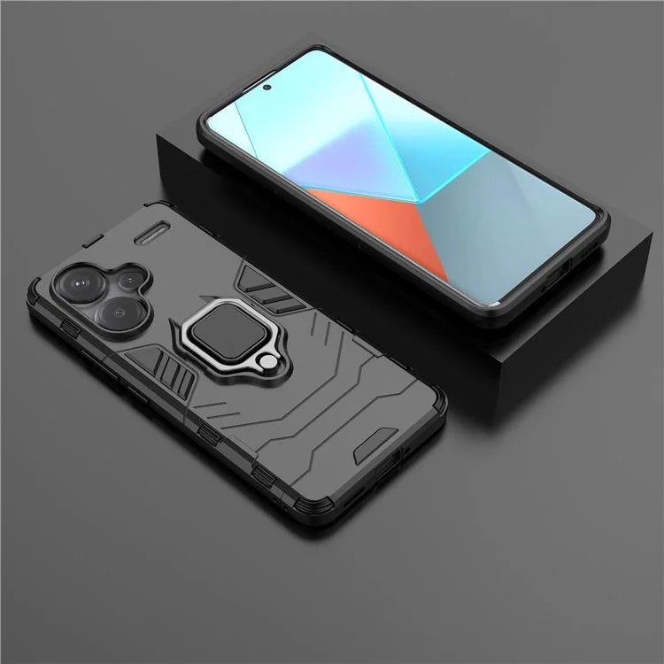 For Xiaomi Redmi Note 13 Pro+ 5G Case Ring Holder Kickstand Phone Back Cover