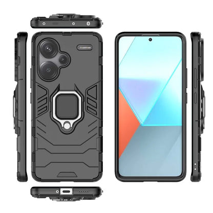For Xiaomi Redmi Note 13 Pro+ 5G Case Ring Holder Kickstand Phone Back Cover
