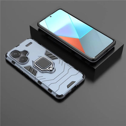 For Xiaomi Redmi Note 13 Pro+ 5G Case Ring Holder Kickstand Phone Back Cover
