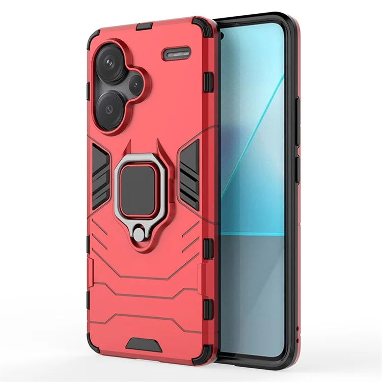 For Xiaomi Redmi Note 13 Pro+ 5G Case Ring Holder Kickstand Phone Back Cover