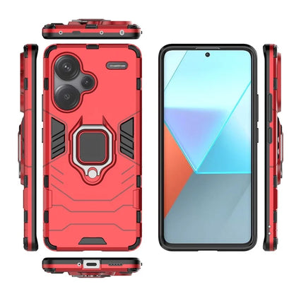 For Xiaomi Redmi Note 13 Pro+ 5G Case Ring Holder Kickstand Phone Back Cover