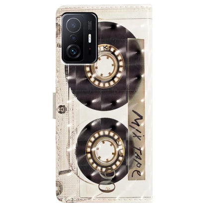 For Xiaomi 11T Pro 5G / 11T 5G Case 3D Pattern Printing Wallet Phone Cover