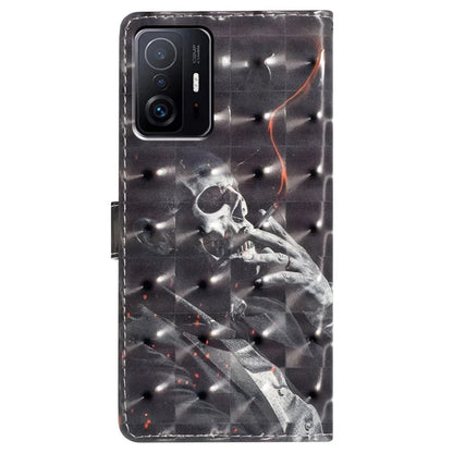 For Xiaomi 11T Pro 5G / 11T 5G Case 3D Pattern Printing Wallet Phone Cover