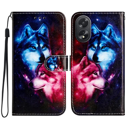 For Oppo A38 4G / A18 4G Case Pattern Printed Folio PU Leather Phone Cover