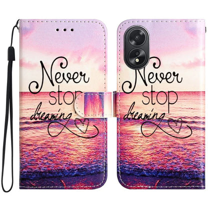 For Oppo A38 4G / A18 4G Case Pattern Printed Folio PU Leather Phone Cover