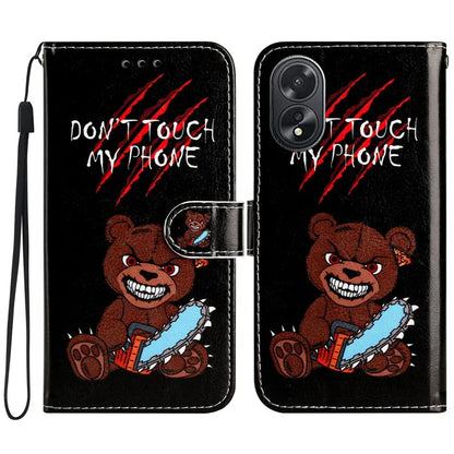 For Oppo A38 4G / A18 4G Case Pattern Printed Folio PU Leather Phone Cover