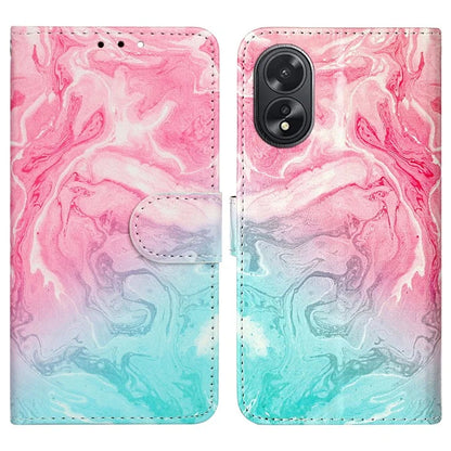 For Oppo A38 4G / A18 4G Case PU Leather Pattern Magnetic Folio Flip Phone Cover