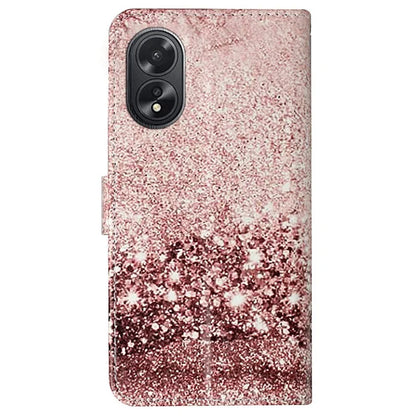 For Oppo A38 4G / A18 4G Case PU Leather Pattern Magnetic Folio Flip Phone Cover