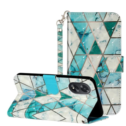 For Oppo A38 4G / A18 4G Cover 3D Pattern Print Leather Wallet Phone Case