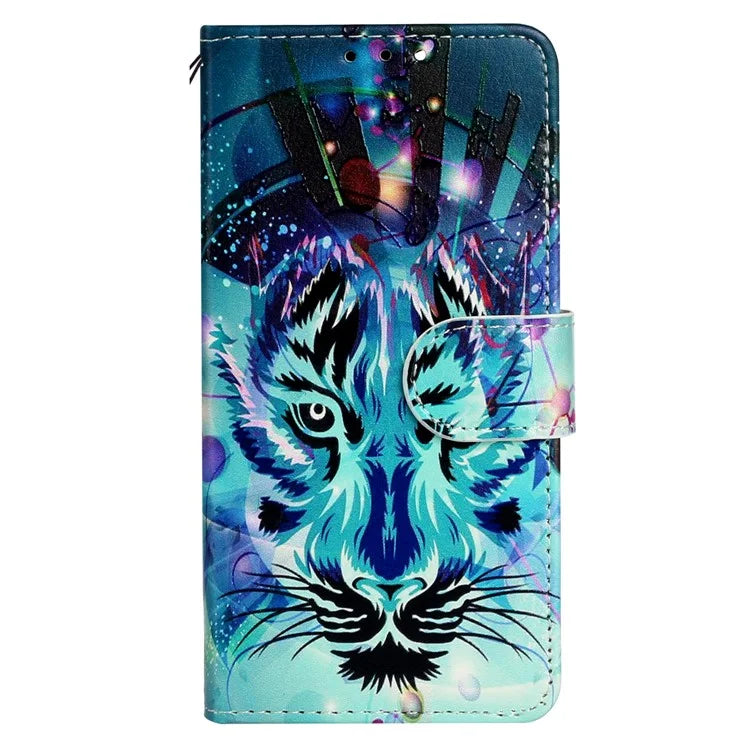 For Oppo A38 4G / A18 4G Cover Pattern Printing Well-protected Phone Leather Case