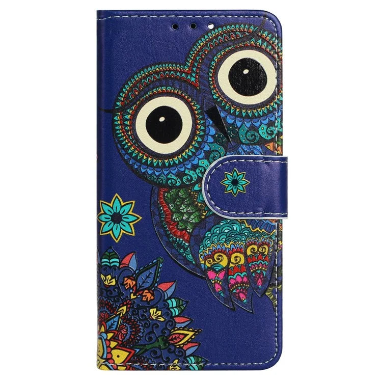 For Oppo A38 4G / A18 4G Cover Pattern Printing Well-protected Phone Leather Case