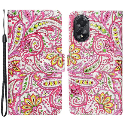 For Oppo A38 4G / A18 4G Cover Pattern Printing Well-protected Phone Leather Case