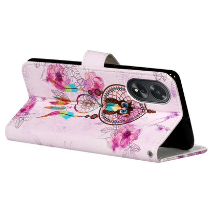 For Oppo A38 4G / A18 4G Cover Pattern Printing Well-protected Phone Leather Case
