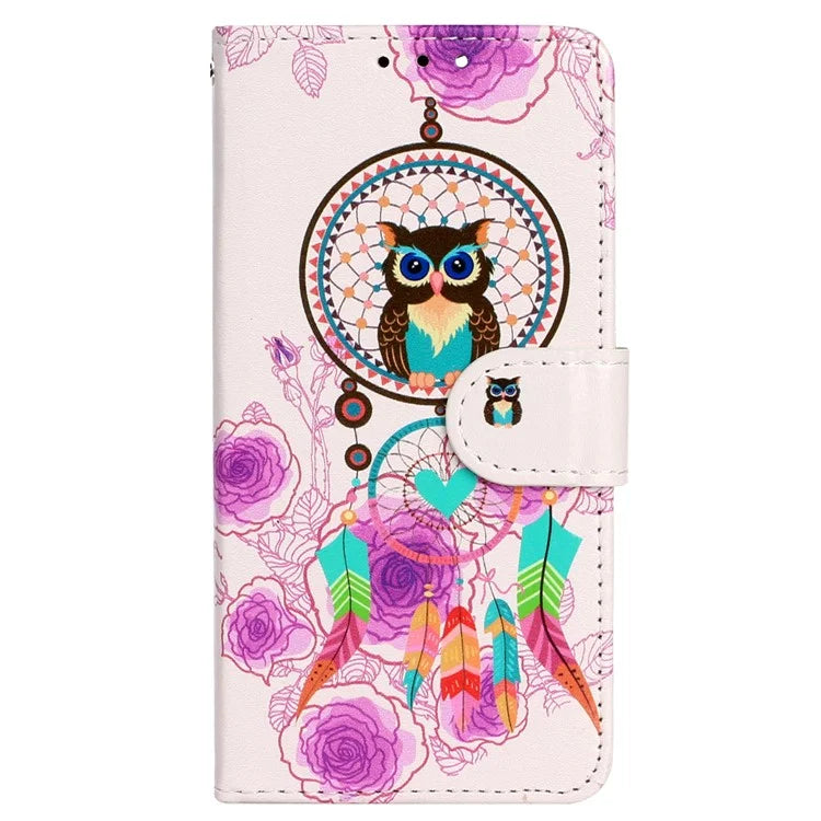 For Oppo A38 4G / A18 4G Cover Pattern Printing Well-protected Phone Leather Case