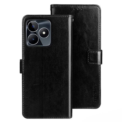 IDEWEI For Realme C53 (Global) / C53 (India) / C51 Case Crazy Horse Texture Leather Wallet Phone Cover