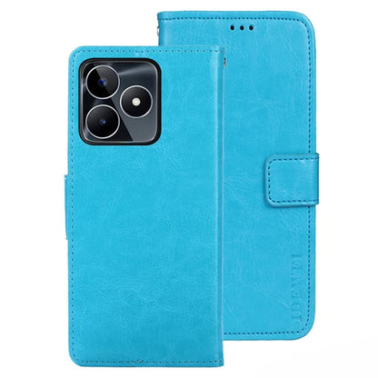 IDEWEI For Realme C53 (Global) / C53 (India) / C51 Case Crazy Horse Texture Leather Wallet Phone Cover
