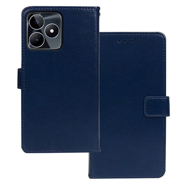 IDEWEI For Realme C53 (Global) / C53 (India) / C51 Case Crazy Horse Texture Leather Stand Cell Phone Cover