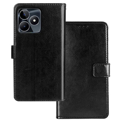 IDEWEI For Realme C53 (Global) / C53 (India) / C51 Case Crazy Horse Texture Leather Stand Cell Phone Cover