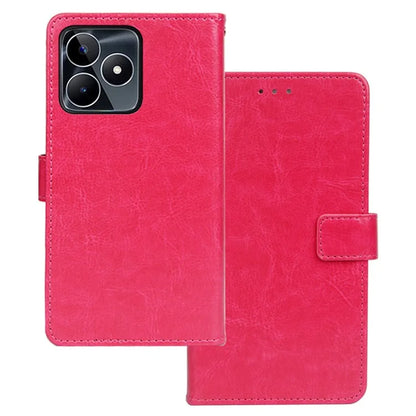 IDEWEI For Realme C53 (Global) / C53 (India) / C51 Case Crazy Horse Texture Leather Stand Cell Phone Cover