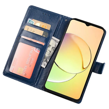 IDEWEI For Realme C53 (Global) / C53 (India) / C51 Case Crazy Horse Texture Leather Stand Cell Phone Cover