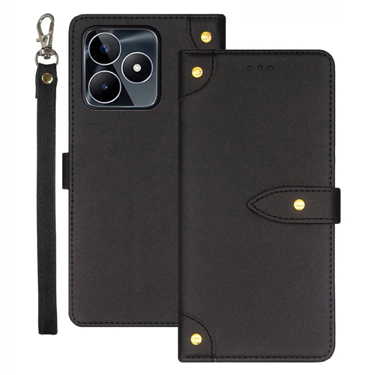 IDEWEI For Realme C53 (Global) / C53 (India) / C51 Cover Drop-Proof Leather Card Slots Phone Protective Case