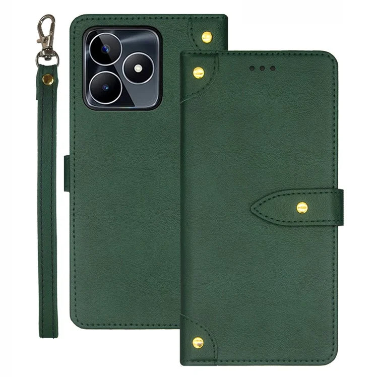 IDEWEI For Realme C53 (Global) / C53 (India) / C51 Cover Drop-Proof Leather Card Slots Phone Protective Case