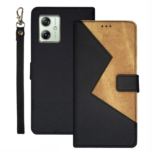IDEWEI For Motorola Moto G54 5G Cover Card Holder PU Leather Anti-drop Phone Case