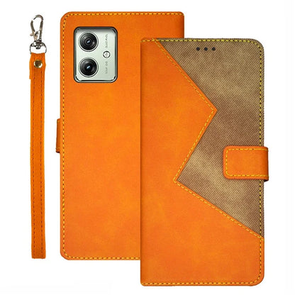 IDEWEI For Motorola Moto G54 5G Cover Card Holder PU Leather Anti-drop Phone Case